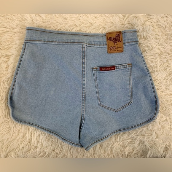 Y2k BB jeans shorts high waisted, L (junior) = Adult S - Picture 10 of 16